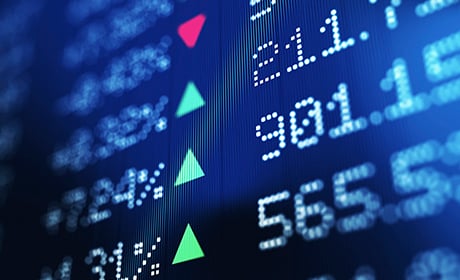 Markets trending up and down