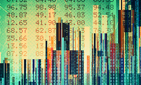 Image of art with numbers printed