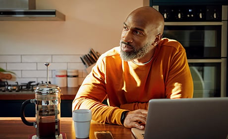 Image of a person using laptop