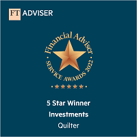 Financial adviser service awards winner, Investment Providers Quilter