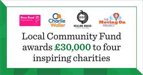 Graphic displaying the charities logos