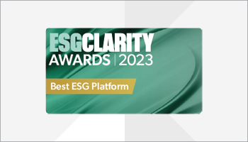 Award logo for ESG Clarity Awards - Best ESG Platform