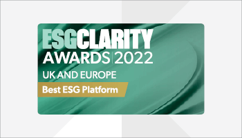 Award logo for ESG Clarity Awards - Best ESG Platform