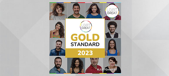 Gold LGBTGreat Financial Services Standard logo